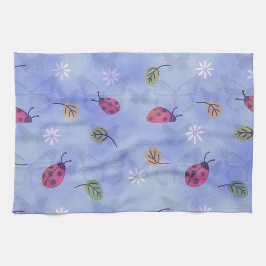 Niedliche Ladybugs Handtuch (Horizontal)