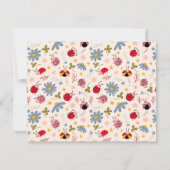 Niedliche Ladybugs Kids Mitteilungskarte (Rückseite)