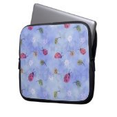 Niedliche Ladybugs Laptopschutzhülle (Vorderseite Links)
