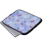 Niedliche Ladybugs Laptopschutzhülle (Vorne Knopf)