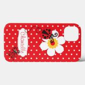 Niedliche Ladybugs Mädchen benennen rotes iPhone 5 Case-Mate iPhone Hülle (Back (Horizontal))