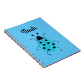 niedliche Ladybugs, personalisiertes Notebook Notizblock (Rechte Seite)