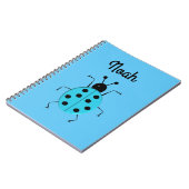niedliche Ladybugs, personalisiertes Notebook Notizblock (Linke Seite)