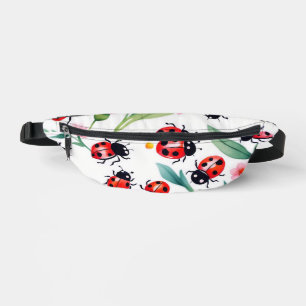 Niedliche Ladybugs und Blume Bauchtasche