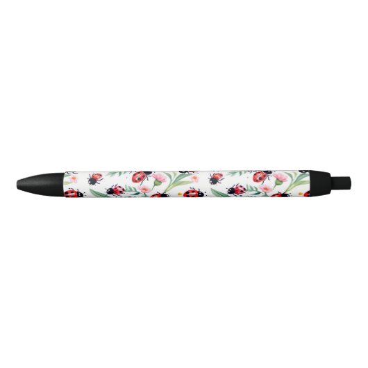 Niedliche Ladybugs und Blume Kugelschreiber (Vorderseite)