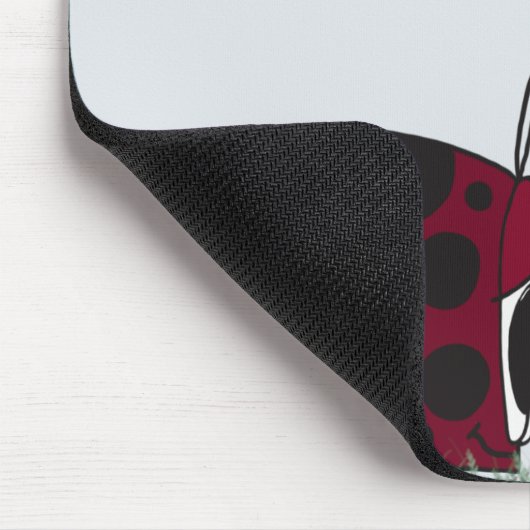 Niedliche Ladybugs und Mistletoe Mousepad (Ecke)