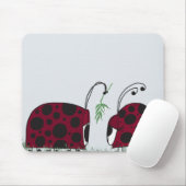Niedliche Ladybugs und Mistletoe Mousepad (Mit Mouse)