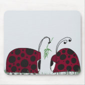Niedliche Ladybugs und Mistletoe Mousepad (Vorne)