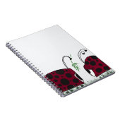 Niedliche Ladybugs und Mistletoe Notizblock (Rechte Seite)