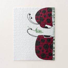 Niedliche Ladybugs und Mistletoe Puzzle