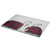 Niedliche Ladybugs und Mistletoe Schneidebrett (Ecke)