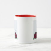 Niedliche Ladybugs und Mistletoe Tasse (Zentrum)