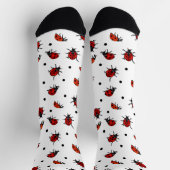 Niedliche Ladybugs und Polka Dots Ladybird Socken (Oben)