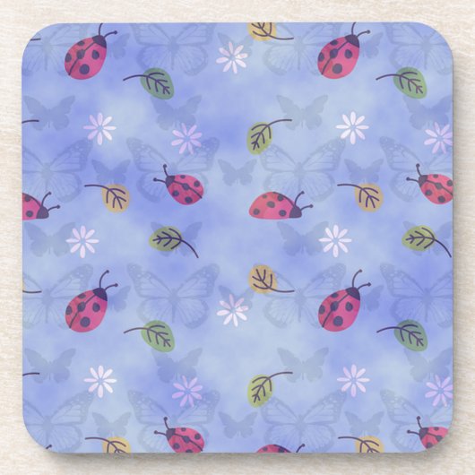 Niedliche Ladybugs Untersetzer (Vorderseite)