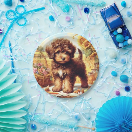 Niedliche Lagotto Romagnolo Malerei Pappteller (Party)