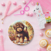 Niedliche Lagotto Romagnolo Malerei Pappteller (Party)