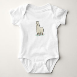 Niedliche Lama-Illustration - Adorable und ruhige Baby Strampler