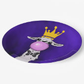 Niedliche Lama-Illustration Pappteller (Schrägansicht)