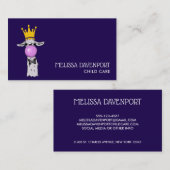 Niedliche Lama-Illustration Visitenkarte (Vorne/Hinten)