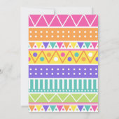 Niedliche Lama-Mädchen-Baby-Duschen-Fiesta danken Dankeskarte (Rückseite)