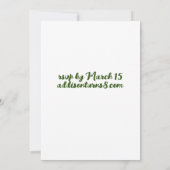 Niedliche Lama-Meditation im Magischen Wald Geburt Einladung (Rückseite)