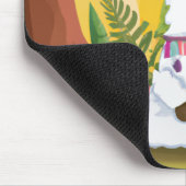 Niedliche Lama-Meditation im Magischen Wald Mousepad (Ecke)