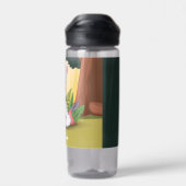 Niedliche Lama-Meditation im Magischen Wald Trinkflasche (Rückseite)