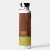 Niedliche Lama-Meditation im Magischen Wald Trinkflasche (Rechts)