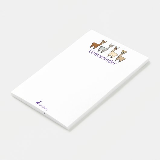 Niedliche Lama-Post-it-Notizen Post-it Klebezettel (angewinkelt)