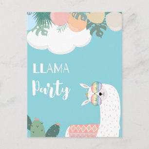 Niedliche Lama-Postkarte Postkarte