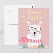 Niedliche Lama-Postkarte Postkarte (Vorne/Hinten)