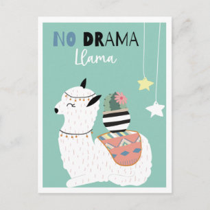 Niedliche Lama-Postkarte Postkarte