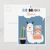 Niedliche Lama-Postkarte Postkarte (Vorne/Hinten)