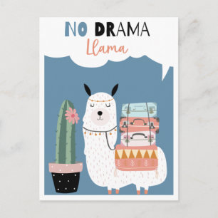 Niedliche Lama-Postkarte Postkarte
