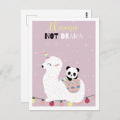 Niedliche Lama-Postkarte Postkarte (Vorne/Hinten)