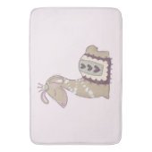 Niedliche Lama-Prinzessin mit einer Krone Badematte (Vorderseite Vertikal)