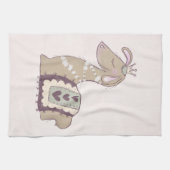 Niedliche Lama-Prinzessin mit einer Krone Geschirrtuch (Horizontal)