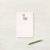 Niedliche Lama-Prinzessin mit einer Krone Post-it Klebezettel (Auf Schreibtisch)