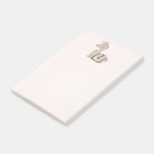 Niedliche Lama-Prinzessin mit einer Krone Post-it Klebezettel (angewinkelt)