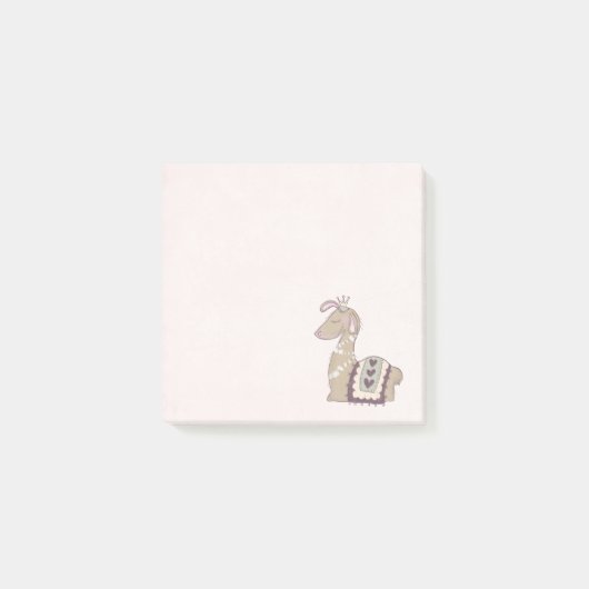 Niedliche Lama-Prinzessin mit einer Krone Post-it Klebezettel (Vorderseite)