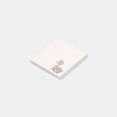 Niedliche Lama-Prinzessin mit einer Krone Post-it Klebezettel (angewinkelt)