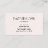 Niedliche Lama-Prinzessin mit einer Krone Visitenkarte (Rückseite)