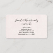 Niedliche Lama-Prinzessin mit einer Krone Visitenkarte (Rückseite)