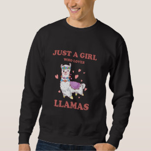 Niedliche Lama-Tiere für Lama-Liebhaber Sweatshirt