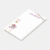 Niedliche Lama- und Kassettenkonstruktion Post-it Klebezettel (angewinkelt)