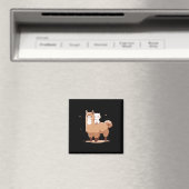 Niedliche Lama und Katze Magnet (In Situ (Geschirrspüler))