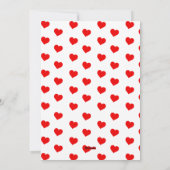 Niedliche Lama-Valentinstag-Karte Feiertagskarte (Rückseite)