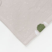 Niedliche Lama-Weihnachtsbeleuchtung Fleecedecke (Ecke)