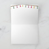 Niedliche Lamellen und Tassels Dankeskarte (Innenseite)