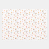 Niedliche Lamm-Osternamenspulenblätter Geschenkpapier Set (Vorderseite)